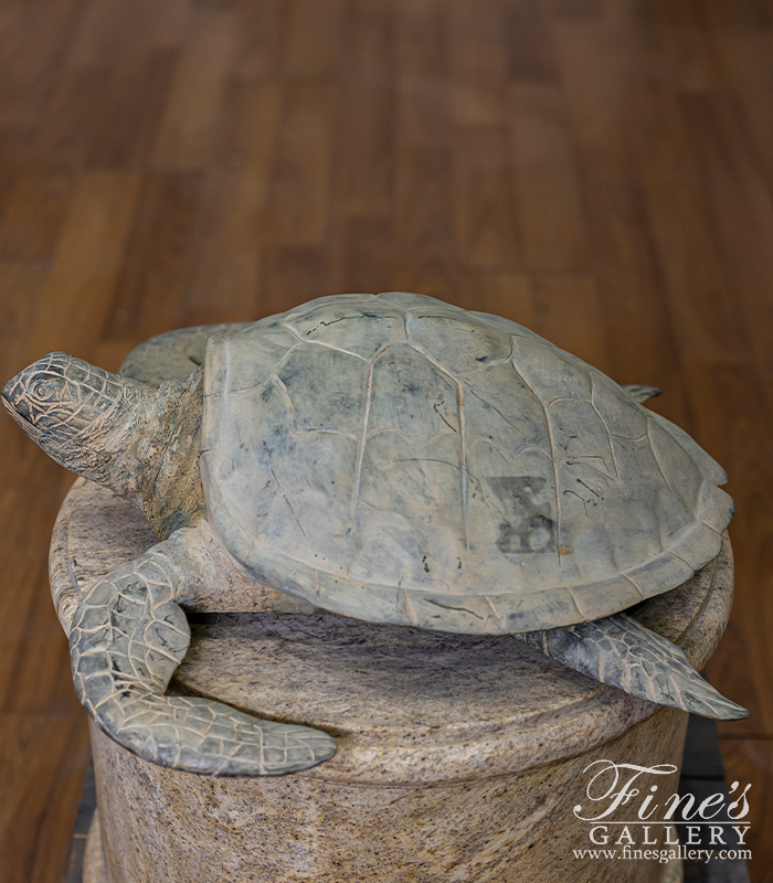 Bronze Statues  - Green Sea Turtle Bronze Statue - BS-1419